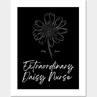 Daisy Nurse Award T-Shirt and Merchandise/RN Accessories/Registered Nurse Recognition/Extraordinary Daisy Nurse Posters and Art